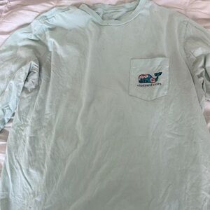 Vineyard Vines Men's Mint Long Sleeve Tee